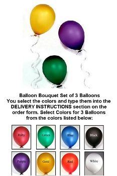 Rubino Glass  3 Balloon Bouquet Wall-mounted Sculpture