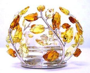 Topaz Leaves Tealight RETIRED