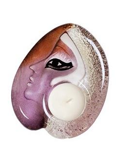 Athena  Purple- Mats Jonasson Crystal Candlelight  MJ 69004