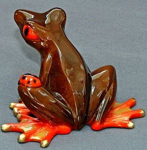 Barry Stein Chocolate Bugsy Frog Sculpture
