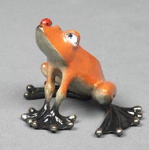 Orange 'Don't Bug Me Frog' by Barry Stein