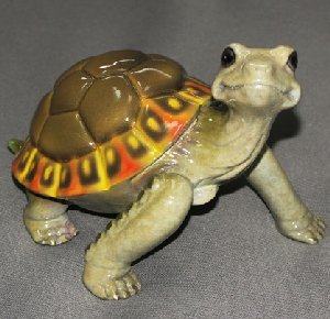 Multicolor-Brown Bronze Daden Turtle Sculpture
