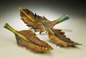 Gartner and Blade - Sage / Topaz Arbor Leaf Sculptures (Set of 3)