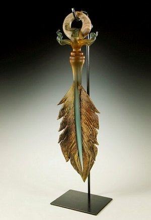 Sage Tangerine Amulet Sculpture by Gartner and Blade