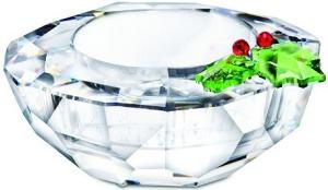 Holly Tea Light Candle Holder by Swarovski RETIRED