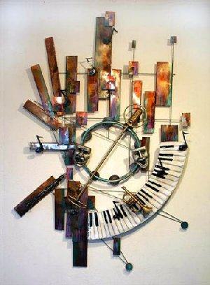 Comedy/Tragedy Metal Wall Sculpture
