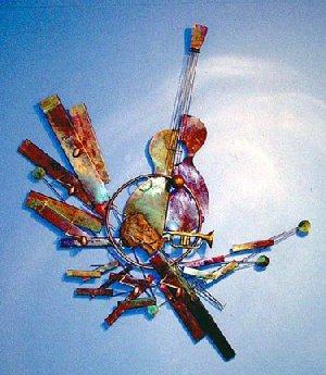 Jazz Metal Wall Sculpture