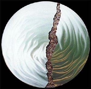 Fissure I Stainless Steel Wall Sculpture
