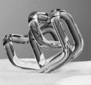 Labyrinth Glass Sculpture, no base - Special order