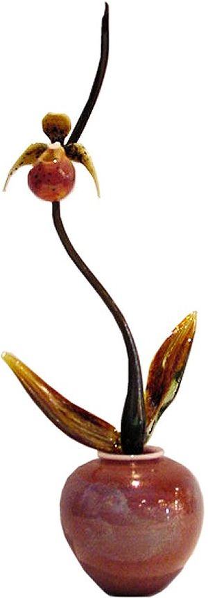 Yellow Paphidelium Orchid by Eric Edner