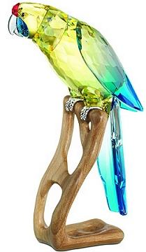 Swarovski Green Rosella Jonquil Mega Bird