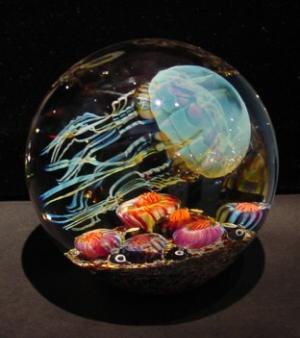 Blue Moon Swimming Jellyfish by Richard Satava special order