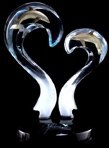 Amore, Loving Dolphins Sculpture