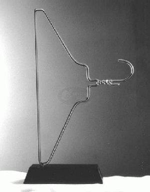 Coat Hanger Glass Sculpture