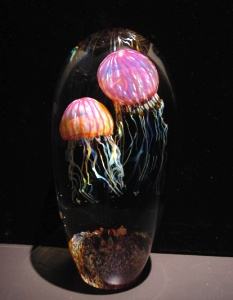 Richard Satava Double Ruby Gold Jellyfish Magnum Size