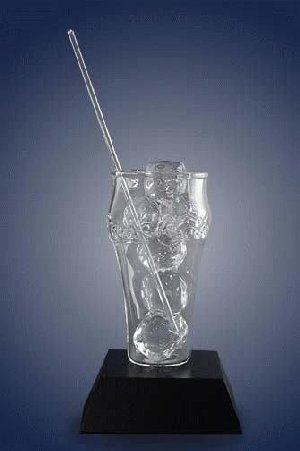 Coke Glass Glass Sculpture - Special order
