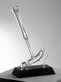 Hammer and Nail Up Glass Sculpture - Special order