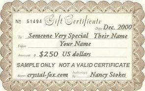 $250 US Gift Certificate