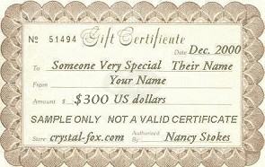 $300 US Gift Certificate