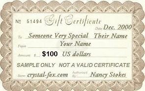$100 US Gift Certificate