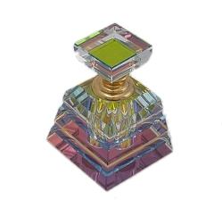Crystal Perfume Bottle with dichroic colors