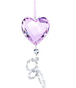 2008 PINK HEART Annual Edition Swarovski Ornament - Retired