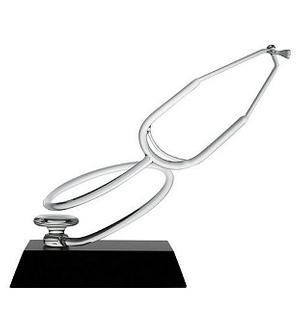 Stethoscope Glass Sculpture - Special Order
