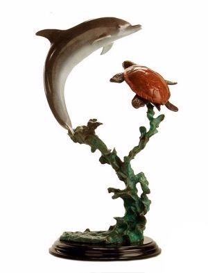 Turtle dolphin Sculpture,l Sale