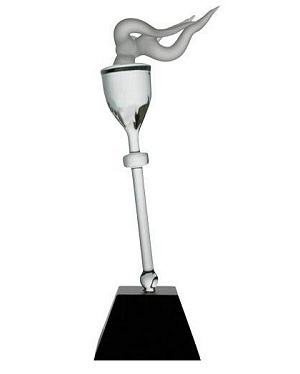 Torch of Excellence- Leading the Way Glass Sculpture