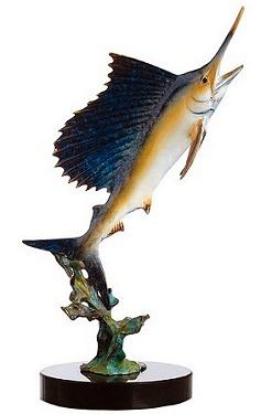 Blue Water Sailfish Sports Fishing Sculpture 80092 sale