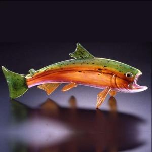 Soul Glass Golden Trout Sculpture - Temporaily unavailble