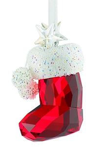 Santa Stocking Swarovski Christmas Ornament - Retired