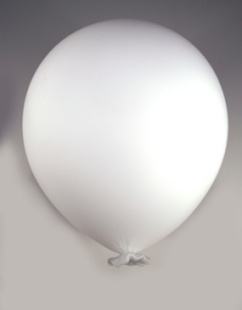 Rubino Glass White Balloon Wall Sculpture