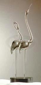 Cranes Glass Sculpture - Special order