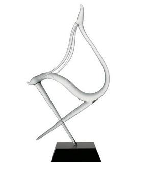 Gazelle, large Glass Sculpture, clear