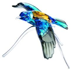 Swarovski Crystal Roller Bird, Blue Turquoise
