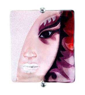 Mats Jonasson Afrodite Purple Mask Wall Sculpture MJ 63025