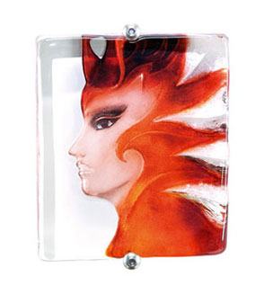 Mats Jonasson Panthera Orange/Red Mask Wall SculptureMJ-63029