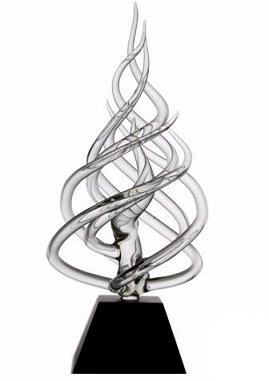 The Flame of Excellence Glass Sculpture