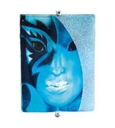 Roxane Blue Mask Wall Sculpture MJ-63035