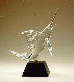 Sailfish Glass Sculpture - Special order