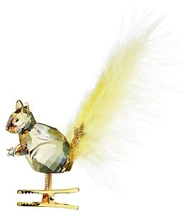 Swarovski Winter Squirrel Clip Ornament - Retired