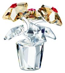 Swarovski Crystal Star Blossoms in Pot - Retired