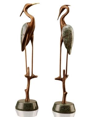 Wetlands Crane Pair  Sculpture 80154