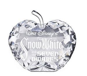 Swarovski Crystal Snow White Apple Title Plaque