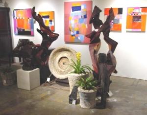 Homescapes Carmel Gallery Redwood Sculptures Display