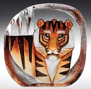 Mats Jonasson Tigro -Etched Glass