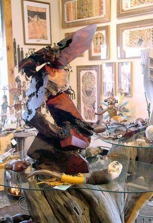 Hogan Trading Company Redwood Sculpture Display