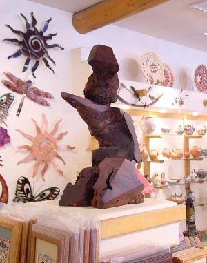 Hogan Trading Company Redwood Sculpture Display