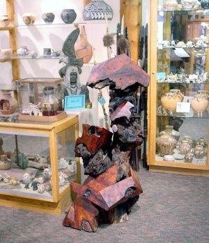 Hogan Trading Company Redwood Sculpture Display